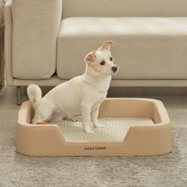 [Copper Life] Eco-friendly Antibacterial Dog Cat Crate Sofa Square Cushion - Antibacterial Deodorization, Waterproof, Copper Fiber Pad - Made in Korea